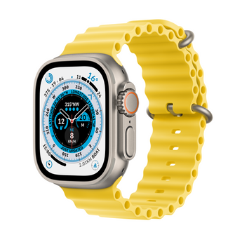 Ultra •  Titanium Case with Yellow Ocean Band