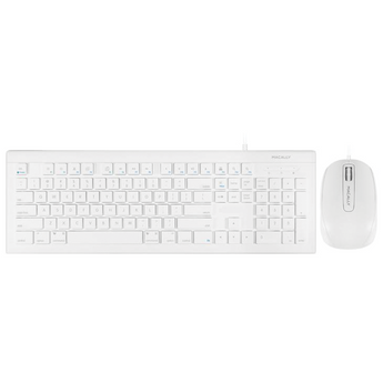 Macally Full-Size USB Keyboard with 3 Button Mouse Combo MKEYECOMBO